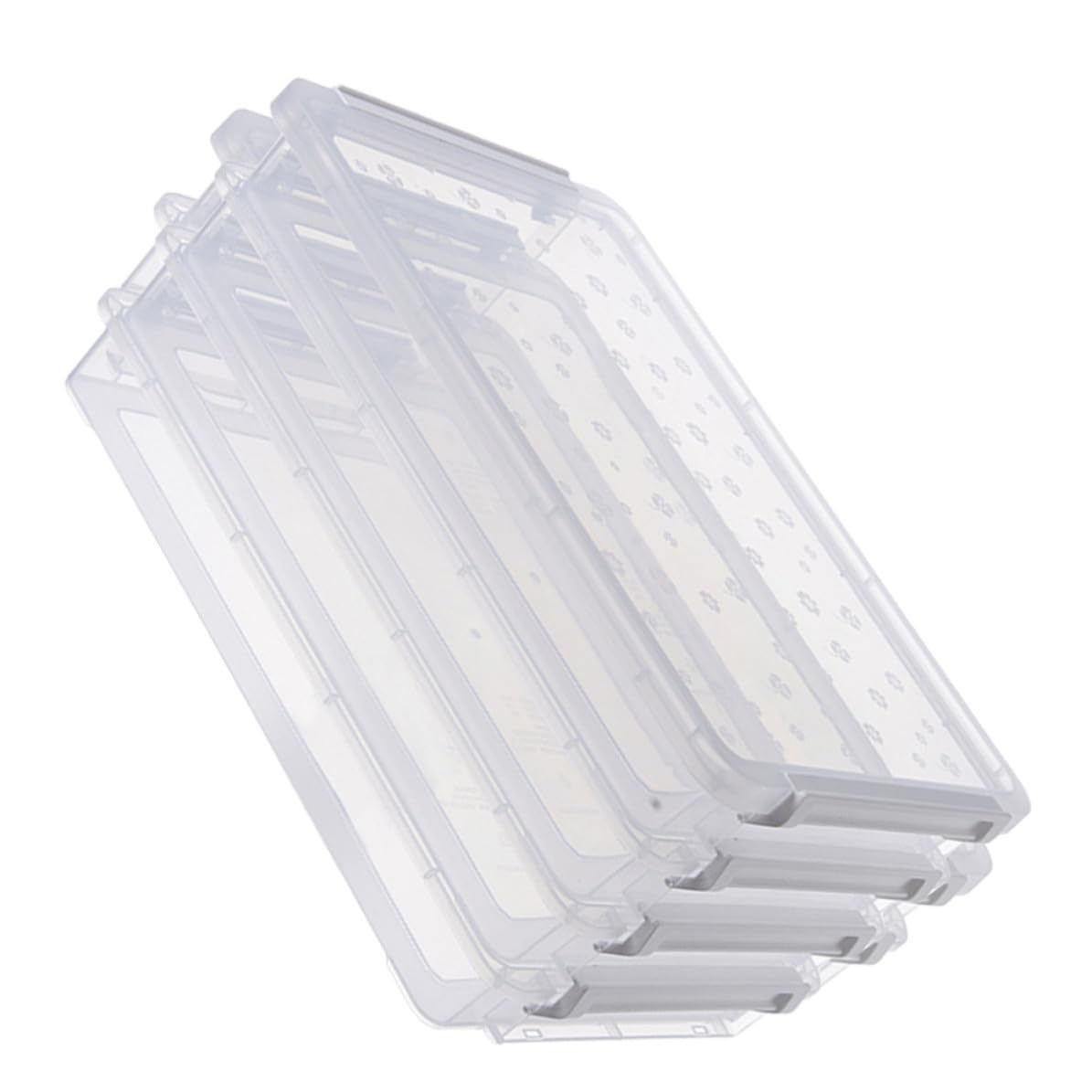 PLAFOPE Scatola Trasparente per Archiviazione File e Cancelleria in Plastica Pp Multistrato per Documenti Leggera e Portatile Organizer Pratico per Ufficio e Studio