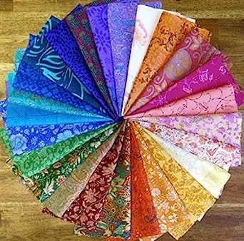 KR VISION 25 Pieces of Vintage Silk Remnants, Silk Fabric Scraps, Easter Egg Dyeing Silk Scraps, Silk Recycled Craft Fabric (8" X 8" Inches)