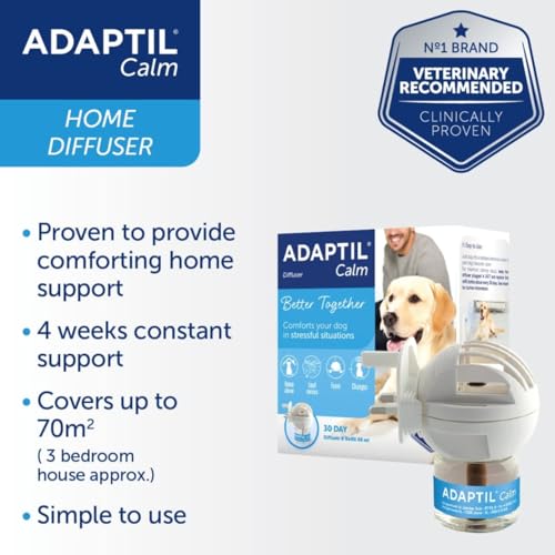 ADAPTIL Calm Home Diffusor mit 30-Tage-Nachfüllung, beruhigender & ängstlicher Hund, Antistress