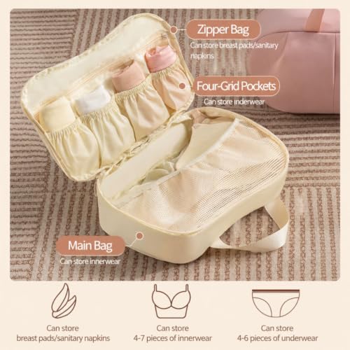 Image of MAYCREATE Underwear Organizer Bag Portable Storage Pouch for Bras