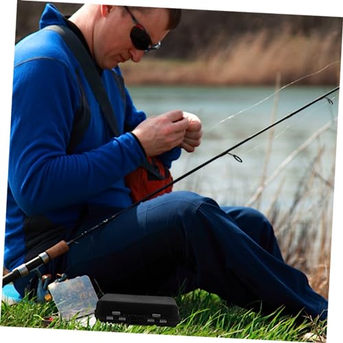 BESPORTBLE Multifunctional Fishing Tackle Box Fishing Tool Organizer Compartments Black for Accessories and Gear Storage - Image 9