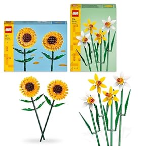 Fleurs Artificielles Lego Creator - Tournesols et Jonquilles