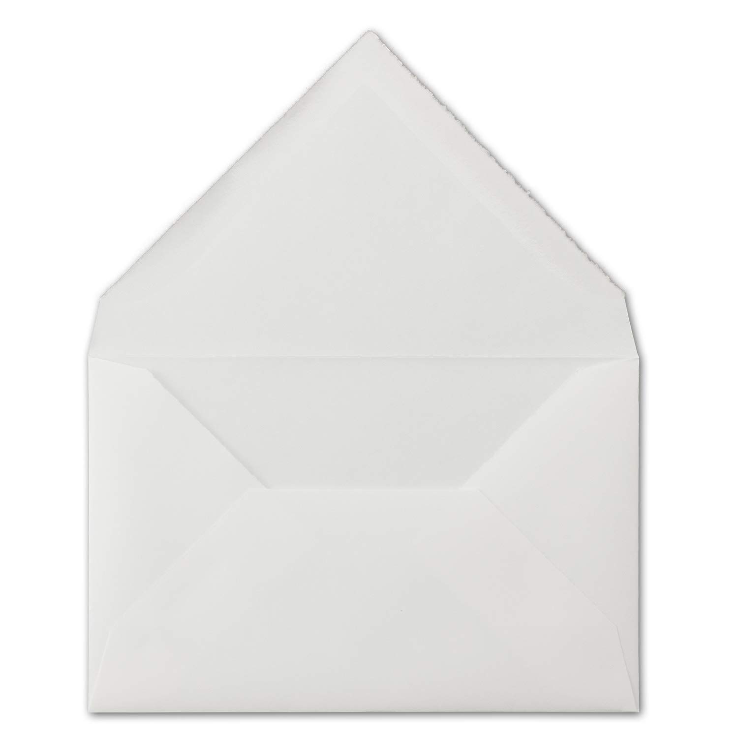 100 sztuk kopert C5 Vintage na listy, papier czerpany, 16,2 x 22,9 cm, białe, półmatowe, prążkowane, wysokiej jakości koperty