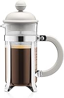 Vista 1 de BODUM Caffettiera - Cafetera de prensa francesa de 3 tazas, color blanco, 0.35 l, 12 oz