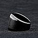 IFUAQZ Men's Stainless Steel Square Signet Biker Rings Matte Brushed Simple Antique Silver Solid Ring Band Size 12