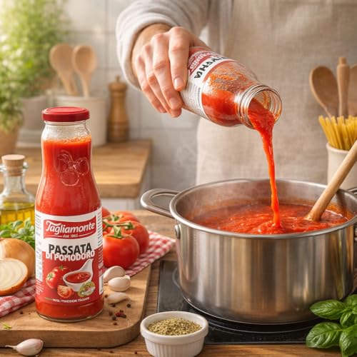 👨‍🍳 Ideale per ogni ricetta: Ottima per pasta, pizza, ragù e cucina mediterranea.