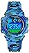 Jungen Digitaluhr Kinder Sport Kinderuhr Junge 5 ATM Wasserdicht Digital Uhren Wecker Alarm Timer LED Licht Stoppuhr Datum Elektronische Armbanduhr für Jugendliche Outdoor,Spielzeug Blau Grün