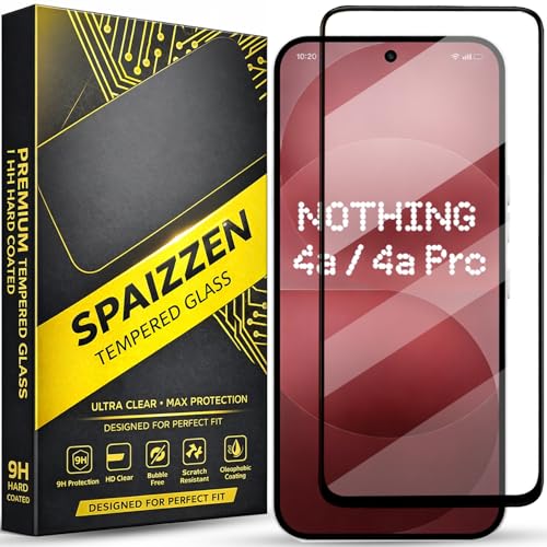 Image of Military-Grade Tempered Glass Screen Protector Compatible for Nothing Phone 4a / Nothing Phone 4a Pro with Edge to Edge Coverage and Easy Self Installation kit