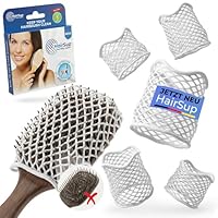 HairSup® – Universal Haarbürsten-Reinigungsnetz & Haargummi | Waschbar, Fördert die Haargesundheit, Hitzebeständig | Ideal auch für Tierhaarbürsten | 5er Pack (5 Netze) | Kamm & Bürstenreiniger