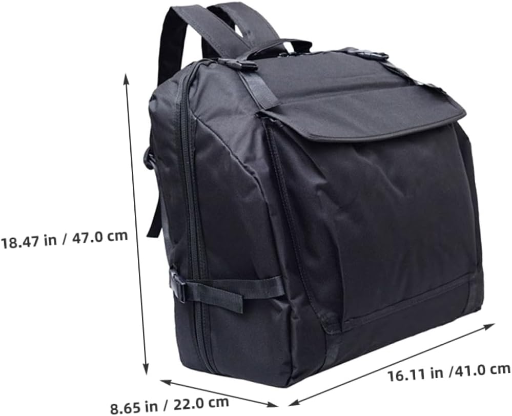 VANZACK Travel Accordion Storage Bag Shoulder Straps Multi-functional Carrying Case for Bass Accordions Lightweight Accessory Bag for Musicians Ergonomic Design for