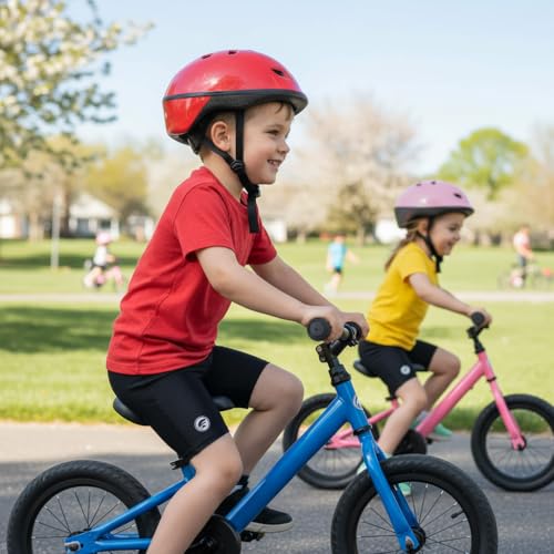 Kids Padded Bike Shorts Boys Girls Balance Bike Youth Compression Tight Cycling Underwear Shorts2