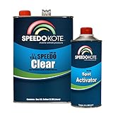 SpeedoKote SMR-100/150 - 2.1 low voc Extremely Fast Clear Coat, 4:1 mix Clearcoat Med Gallon Kit