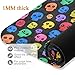 ALAZA Colorful Skull Pattern Yoga Mat Non Slip Fitness Exercise Mat, Workout Mat for Yoga, Pilates and Floor Exercises