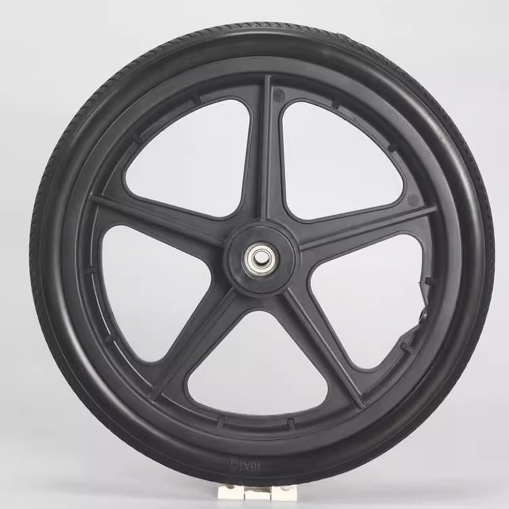 Repuestos para Rueda Trasera de Silla de Ruedas de 16 Pulgadas, 16 X 1,75 Rueda Sólida de PU No Neumática Para Andadores de Silla de Ruedas