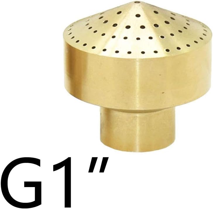 Spray Fountain Nozzle,Brass Fountain Spray Nozzle, 1" Female Threaded Ornamental Fountain Sprinklers Nozzle Brass Copper Pond Landscape Sprinklers (Color : 1 inch x B) (Color : 1 Inch X a) (Color : 1