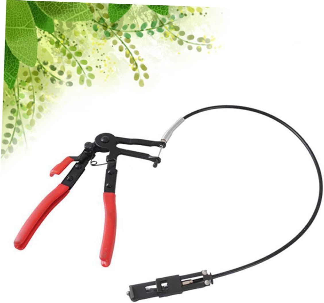 Durable Hose Clamp Pliers for Automotive Repair Flexible Swivel Flat Band Tool for Easy Removal Installation of Radiator Hose Clips Heavy Duty Chrome Vanadium with Grip