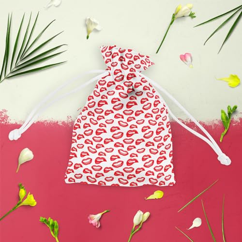 Image of ArtzFolio Lips D3 | Pouch Wrist Potli Bag | Bag for Weddings & Casual Parties