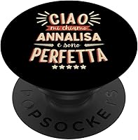 Vista 1 de Annalisa Idea Regalo Personalizzata Amica Nome Divertente PopSockets Standard PopGrip