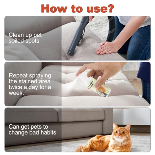 image for NAKESY Cat Deterrent Spray Natural Anti-Scratch Cat Spray, Effective C