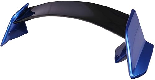 Miniatura 2 de IKON MOTORSPORTS, Alerón de maletero prepintado compatible con Honda Civic 4Dr Sedán 2016-2021, TR pintado #731593 negro brillante y tapa trasera de