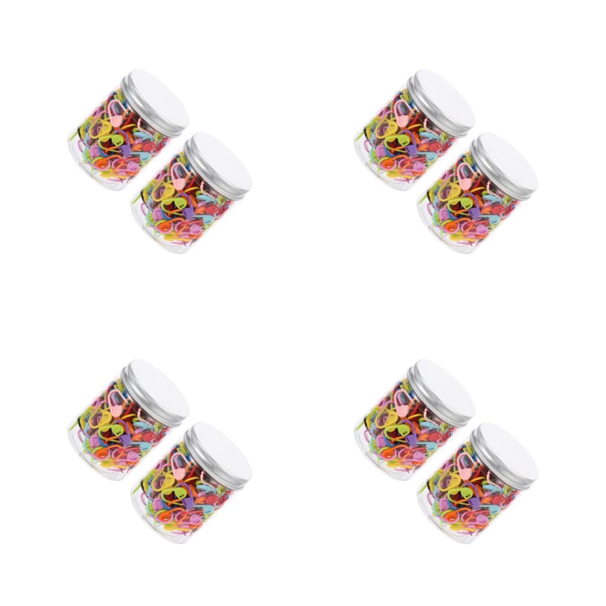Lurrose 4 Juegos De Marcadores De Ganchillo Portátiles Con Bloqueo Para Gorros Bufandas Guantes Y Proyectos De Manualidades (2 Cajas X 4)