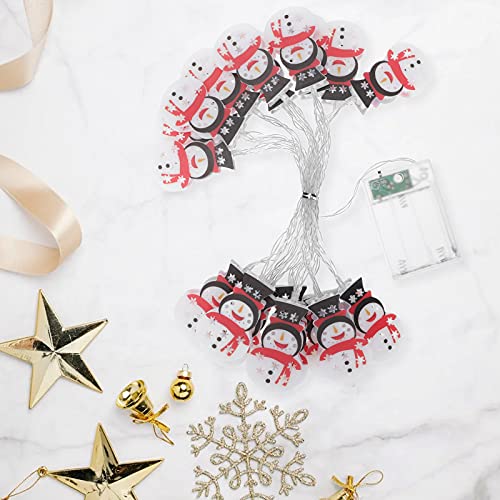 1 PC Snowman LED Lâmpada Decorativa Atmosfera Decorativa Snowman Light Cadeia