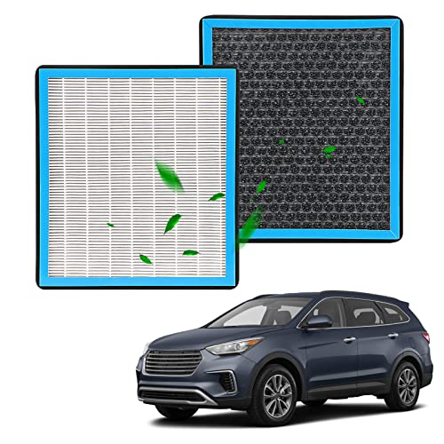 1*Hepa Cabin Air Filter Replacement Cf11819 Compatible With Hyundai Azera,Santa Fe,Santa Fe Xl,Sonata;Kia Cadenza,Optima,Sedona;Chevrolet Equinox,Captiva Sport;Gmc Terrain;Saturn Vue #TOP7