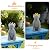 CIYSHO Dog Statue with Solar Butterfly, Cute French Bulldog Garden Statue Outdoor Decor for Outside Yard Lawn Patio Porch, Resin Garden Art Home Decorations Figurine, Dog Lovers Gifts for Women Mom
