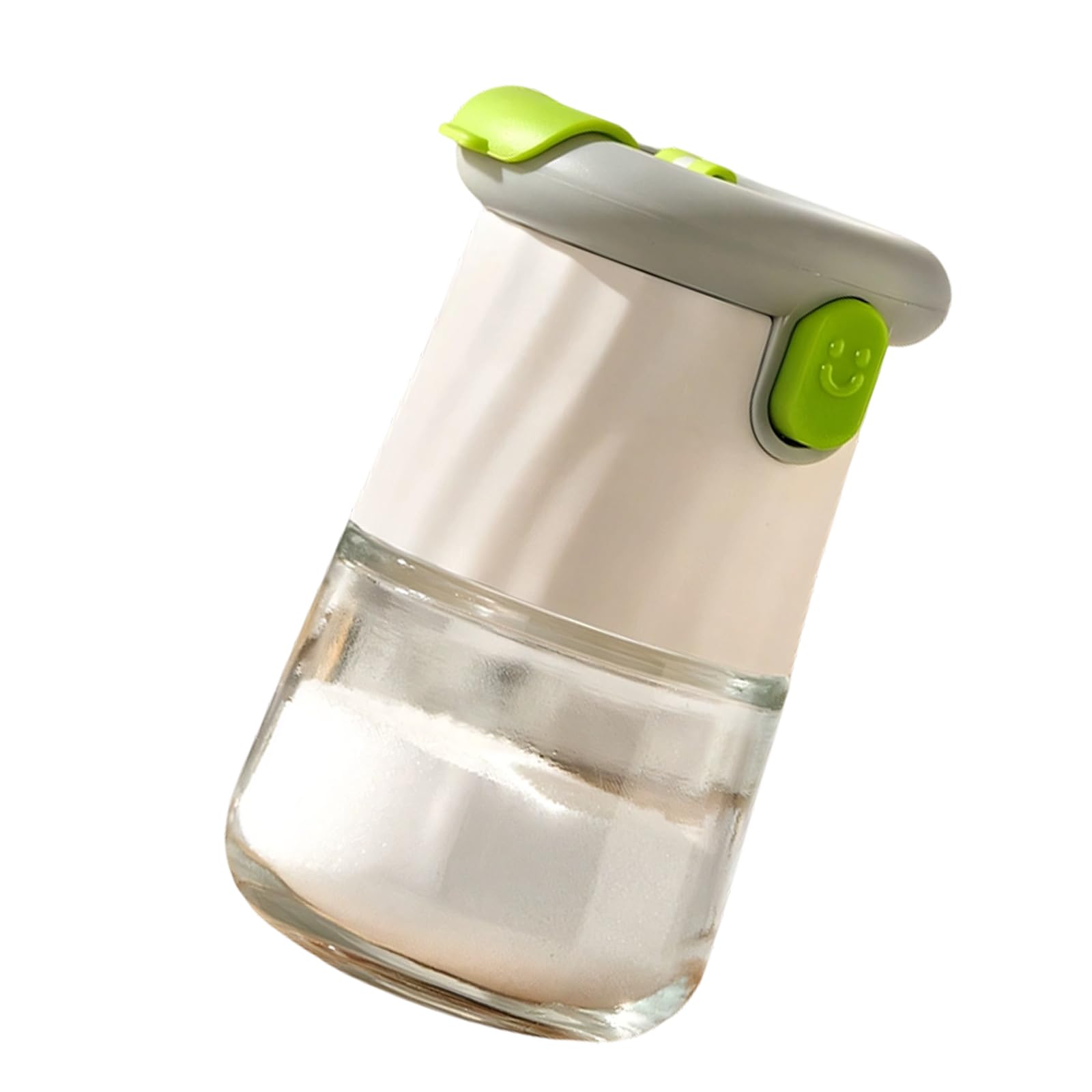 Kaeltsyn Premium Glass Condiment Container with Sealed Lid Seasoning Dispenser for Freshness Perfect for Salt Sugar and Seasonings Glass Seasoning Bottle