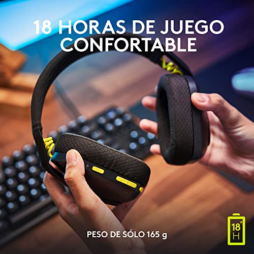 Image of Logitech G435 Lightspeed & Bluetooth Wireless Gaming Headset-Lightweight Over-Ear Headphones, Built-in mics, 18h Battery, Dolby Atmos, PC, PS4, PS5, Nintendo Switch /Switch 2, Mobile-Black (Pack of 4)