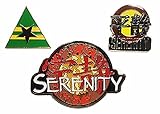 Serenity Firefly Set of 3 Movie, Firefly, Chinese Logo Metal Pin Set
