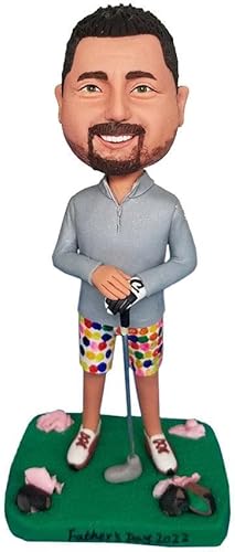 Figuras de Bobbleheads personalizadas, muñeca personalizada, golfista profesional, hecha a mano, escultura personalizada, regalo para hombre, novio,