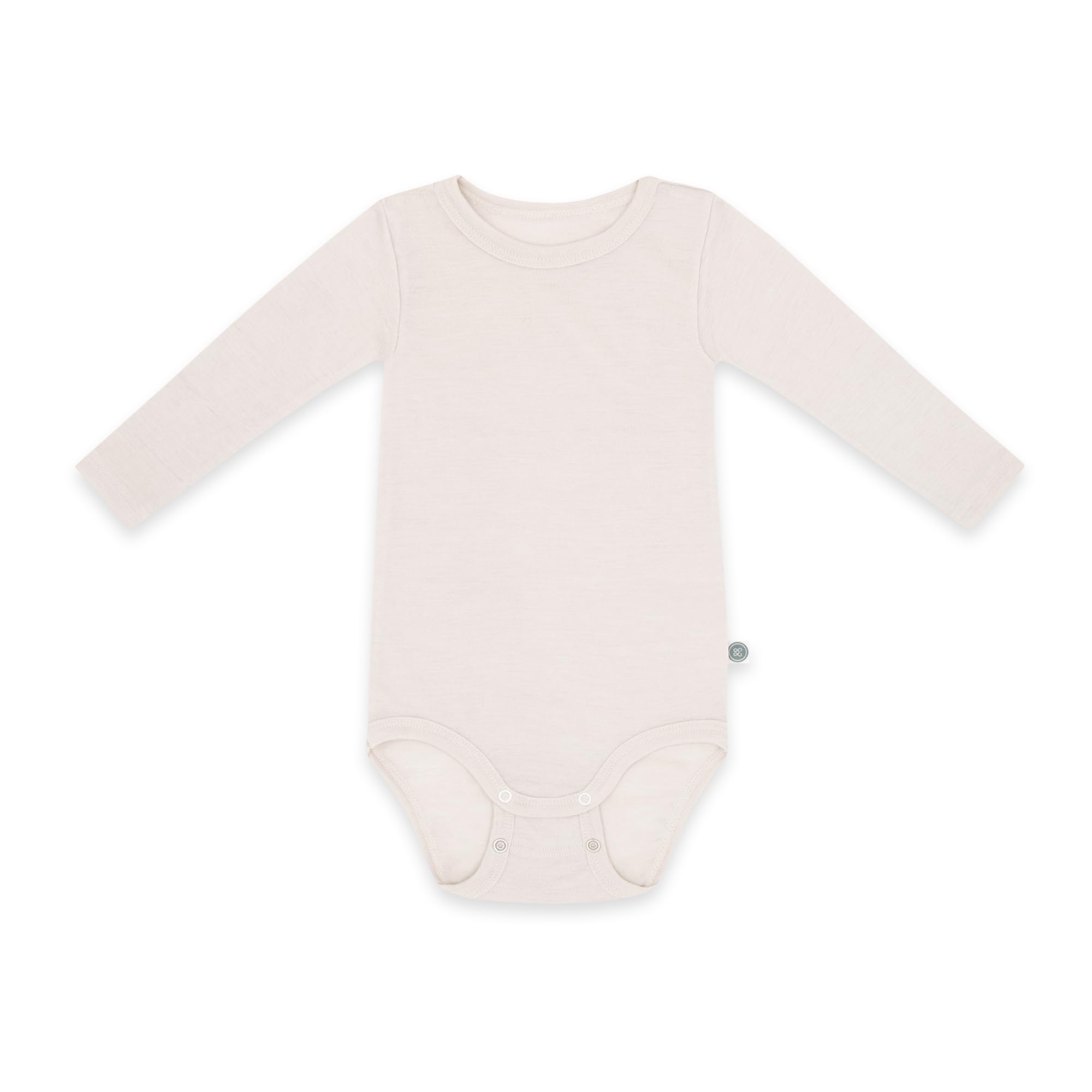 emma & noah Langarm Body für Babys, 100% Merinowolle, Atmungsaktiv & Temperaturregulierend, Mitwachsendes Design
