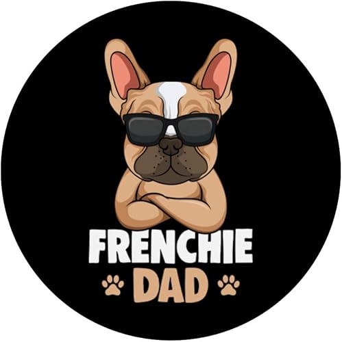 Miniatura 3 de Frenchie Dad French Bulldog Dog PopSockets intercambiables PopGrip