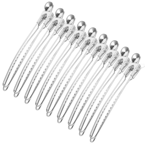 Pinzas de pato de acero inoxidable para sujetar cabello grueso al teñir