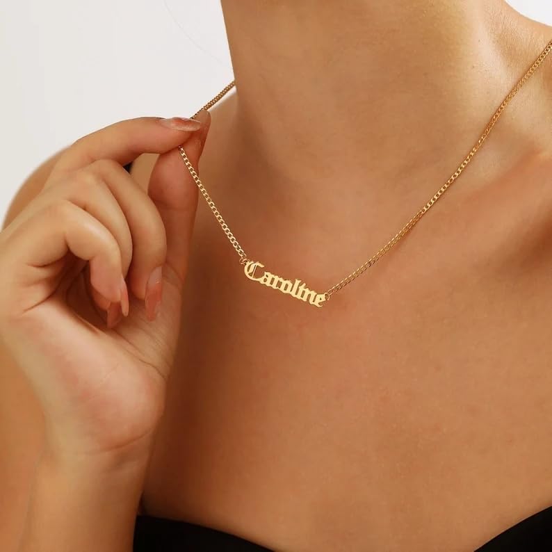 EVER2000 Custom Tiny Name Necklace Personalized Dainty Name Plate Necklaces for Women Personalized Birthday Christmas Jewelry Gifts - Image 3