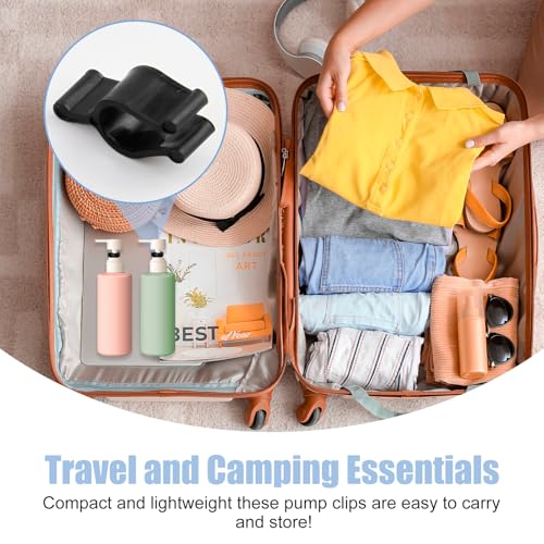 Leakproof Cosmetic Dispenser Pump Lock Clip,Clamp for Lotion Shampoo Cleansing Oil Bottles,Small Size PP Plastic Leak Locks,Travel&Camping Friendly Accessory (30PCS(10*white+10*black+10*transparent))3