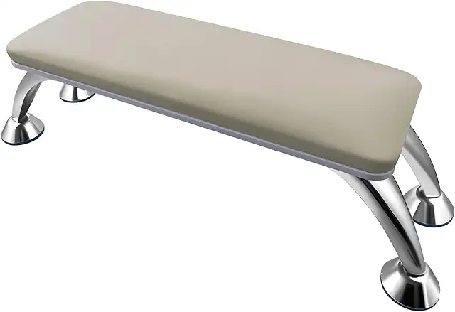 LOVEVLOGY Nail Hand Pillow Leather Armrest for Manicure Salon - Light Grey