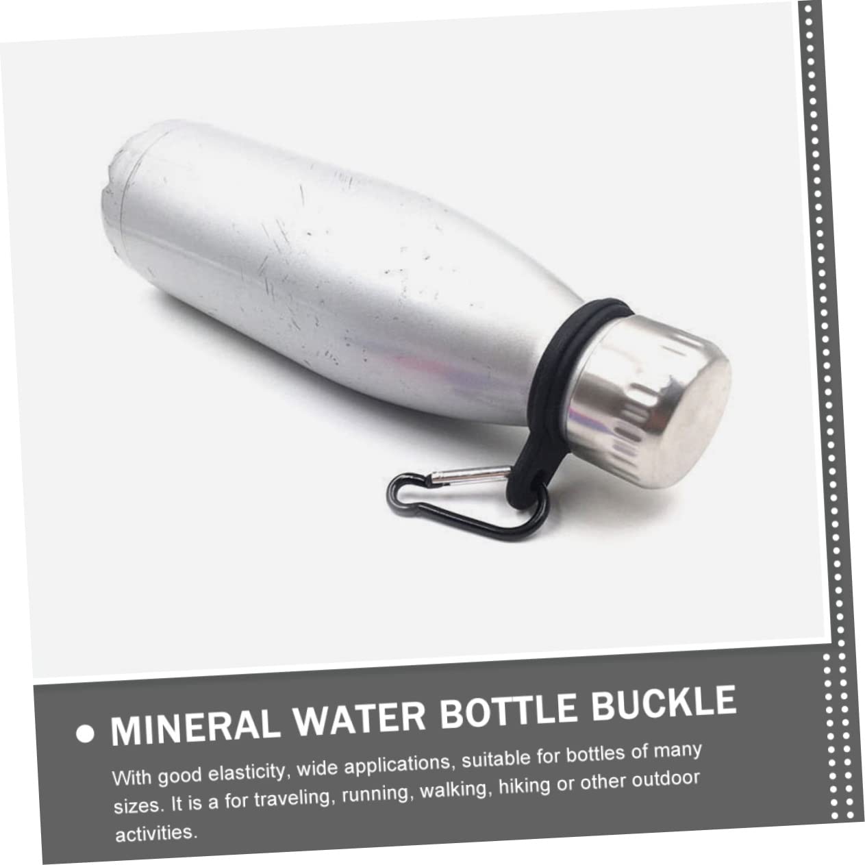 Sosoport 40stücke Wasserflasche Halterung Elastische Flaschenbefestigung Für Outdoor-aktivitäten Wiederverwendbare Haken Für Sportflaschen Geeignet Für Verschiedene Flaschengrößen