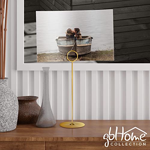 12 Pieces Metal Table Number Holders, 8 Inches Gold Place Card Holder, Table Number Stands, Table Sign Holders, Gold Table Card Holder Stand For Photos, Food Signs, Birthdays, Weddings, Restaurants #TOP1