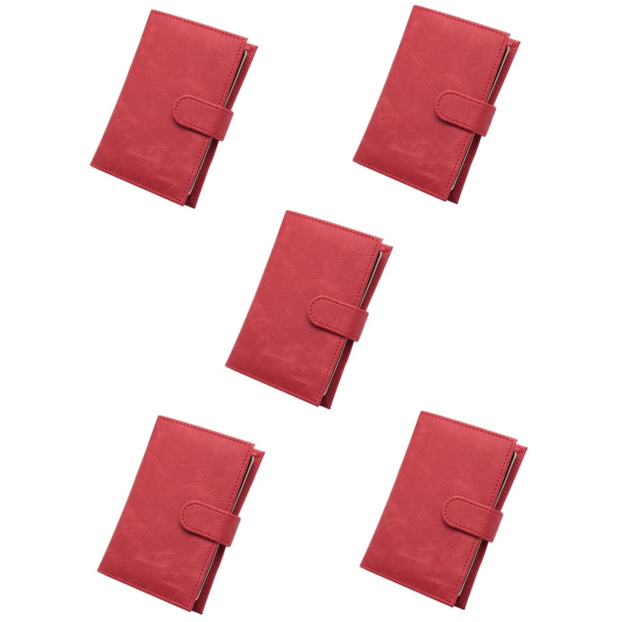 SOIMISS 5stücke Reise-passhülle Aus Pu-Leder Reisepass-Organizer Mit Knopfverschluss Für Kreditkarten Und Bordkarten Praktisches Reisezubehör Für Damen Und Herren Für Alltag Und