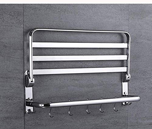Toallero de pared sin perforaciones de acero inoxidable 304 para solucionar falta de espacio 5