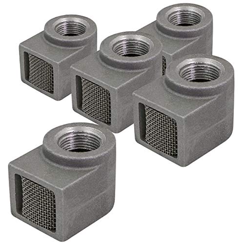 Image of Midline Valve HHSW0112-5 Gas Regulator Vent with Screen 1-1 /2'' Connections (5 Pack), 1-1 /2 inch, White