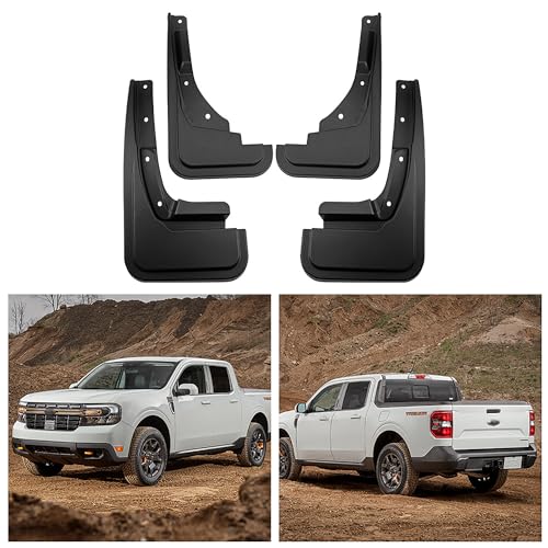 Image of Mud Flaps Compatible with Ford Maverick 2023 2024, Front & Rear Guards Splash Ford Maverick Accessories, 4PCS /Set