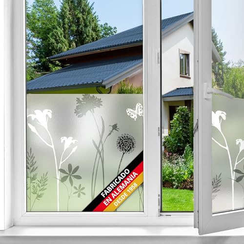 d-c-fix vinilo adhesivo para cristales ventanas Florecer estático premium opaco translúcido privacidad decorativo para mampara de ducha baño lámina pegatina 45 cm x 1,5 m
