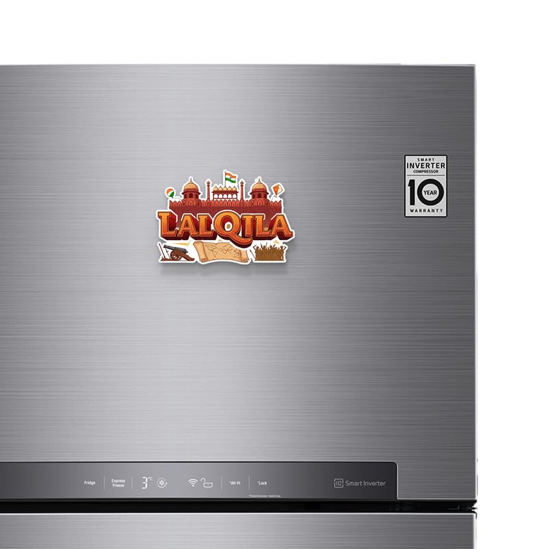 Image of Lalqila Fridge Magnets, Glossy Finish, Stylish Magnet for Fridge, Wardrobe & Metal Surfaces