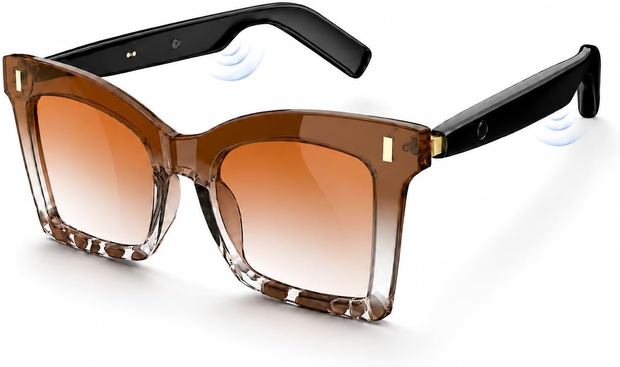 BT Smart Glasses for Women – Open-Ear Sunglasses with Speakers