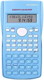 Calculadora Científica 82MS Azul – 240 Funções, Display de 2 Linhas, Capa Protetora, Ideal para Estudantes, Faculdade e Engenharia