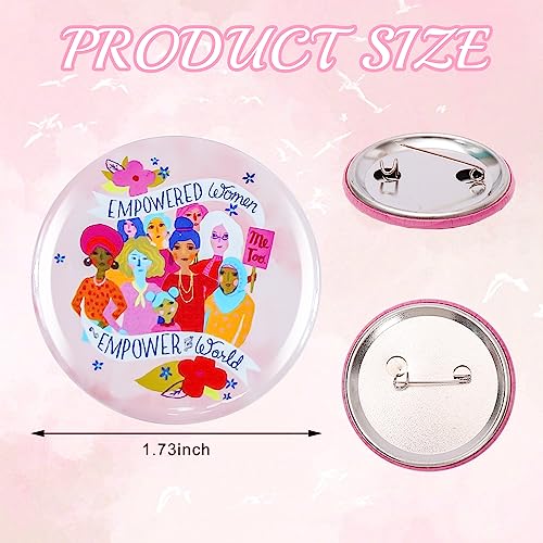 24 Pcs Feminist Pin,Feminist Power Brooch Women's Rights Badge Pins Novelty Female Buttons Pins Decor For Clothes Backpacks Hats (C4) #TOP1