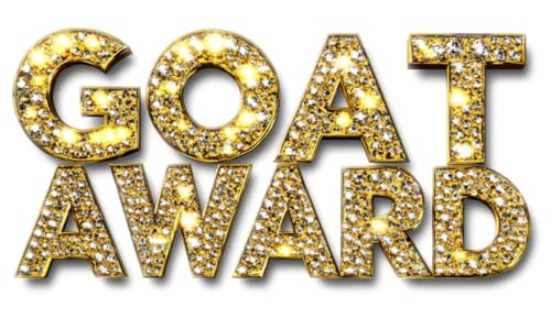 The Goat Trophy - Customizable with Engraved Plate Award for The G.O.A.T. - Funny Recognition Trophies for Winner, Boss, Friends, Contest Winners and Fantasy Football